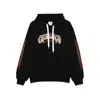 Casablanca Printed Hooded Sweatshirt In Black