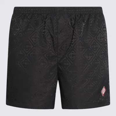 Casablanca Black Jacquard Swim Shorts