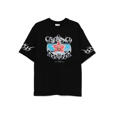 CASABLANCA CASABLANCA BLACK T-SHIRTS & VESTS - T-SHIRTS MEN