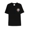 Casablanca Graphic Emblem T-shirt In Soft Organic Cotton In Black