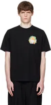Casablanca Round Neck T-shirt In Black