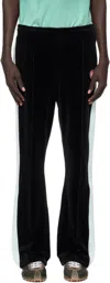 Casablanca Black Velour Track Pants In Black