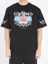 Casablanca Blades Printed Organic Cotton-jersey T-shirt In Multi