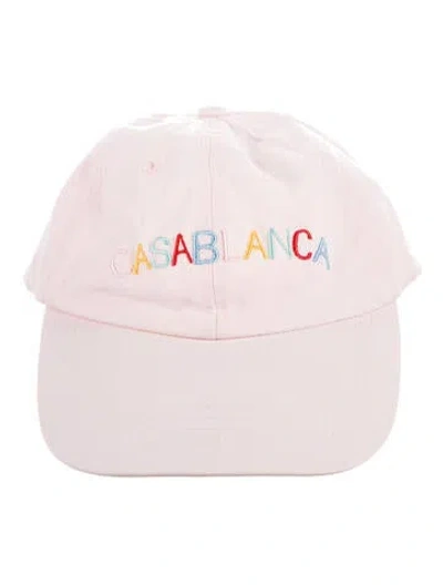 Pre-owned Casablanca Blue Cotton Baseball Cap In Pink