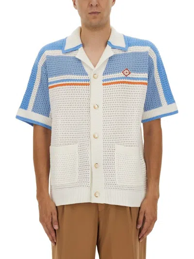 Casablanca Blue Cotton Shirts