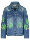 Casablanca Tennis Club Denim Jacket In Blue