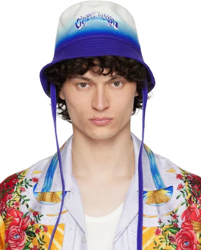 Casablanca Blue Fade Bucket Hat In Blue Fade Logo