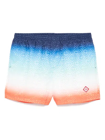 Casablanca Jacquard-badeshorts Mit Print In Multi