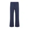 Casablanca Patch Open-hem Track Pants In Blue