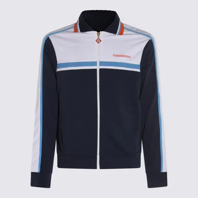 CASABLANCA CASABLANCA BLUE SWEATSHIRT