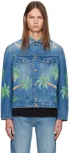 CASABLANCA BLUE TENNIS CLUB DENIM JACKET