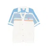 Casablanca Cotton Knit Tennis Shirt In White