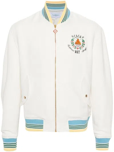 Casablanca Bomber Jacket In White
