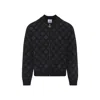 Casablanca Bomber Jacket With Ribbed Details In Black