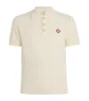 Casablanca Boucle Polo Shirt In White