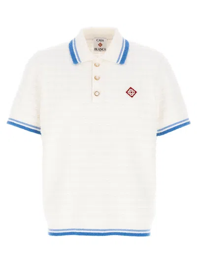 CASABLANCA BOUCLE POLO SHIRT