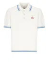 Casablanca White Shirt With Classic Collar And Chest Logo Patch In Cotton Man In White