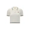 Casablanca Textured Cotton Polo Shirt With Contrast Collar