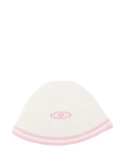 Casablanca Kids'  "bourgeoise Girl Crochet" Hat In White