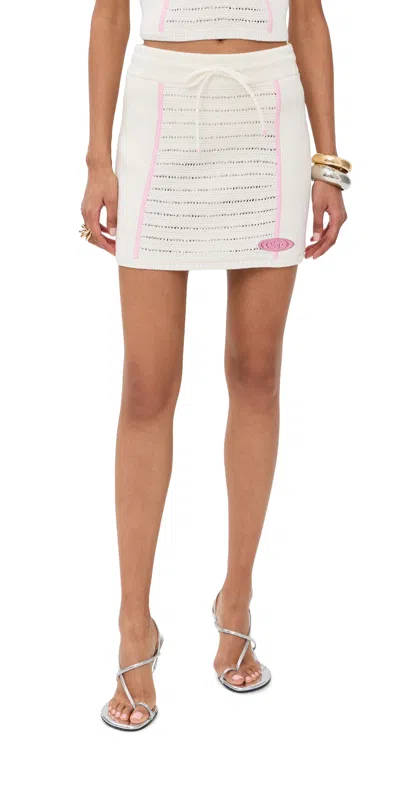 Casablanca Bourgeoise Girl Skirt Cream In White