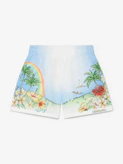 Casablanca Kids'  Boys Aloha Print Swim Shorts In Multi