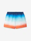 Casablanca Boys Gradient Swim Shorts In Blue