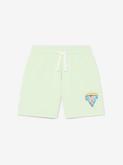 Casablanca Kids'  Boys Innocence Triangle Sweat Shorts In Green