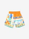 Casablanca Boys Surreal Pool Drawstring Shorts In Multicoloured
