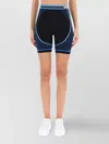 Casablanca Breathable High-waisted Stretch Shorts In Blue