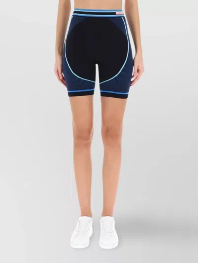 CASABLANCA BREATHABLE HIGH-WAISTED STRETCH SHORTS