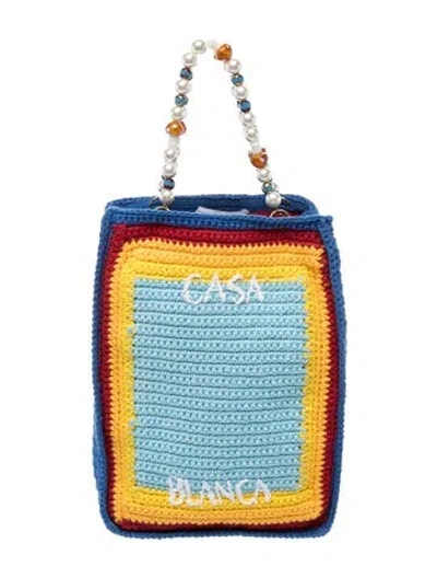Pre-owned Casablanca Bucket Bag In Blue
