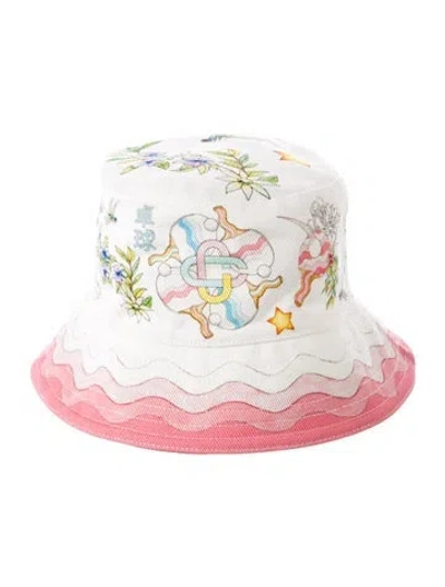 Pre-owned Casablanca Bucket Hat In White