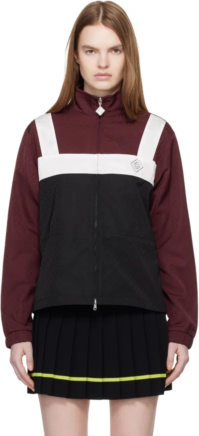 Casablanca Letter Combination Windproof Casual Jacket In Black