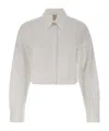 Casablanca Button-up Long Sleeve Shirt In White