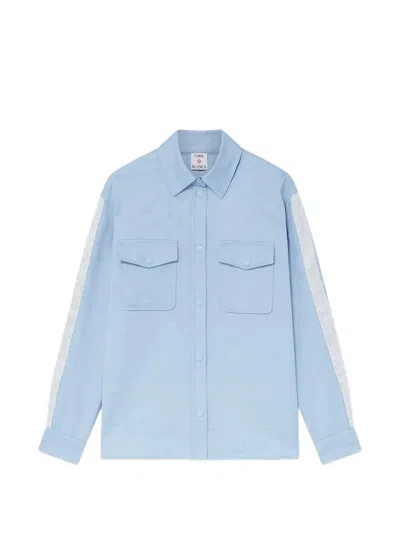 Casablanca Monogram Oversized Shirt In Blue