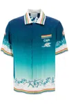 Casablanca La Deesse Du Stade Printed Silk-satin Shirt