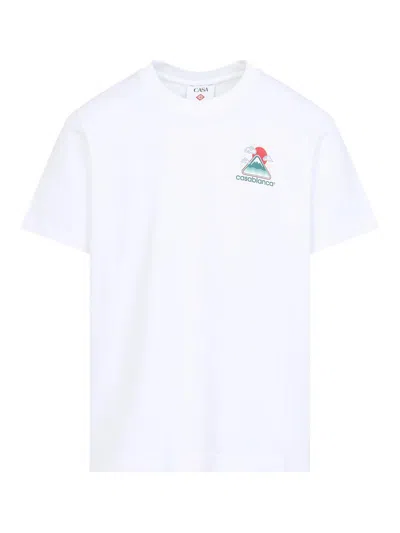 CASABLANCA MOUNTAINS WAVES SCREEN T-SHIRT
