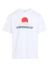 Casablanca White Crewneck T-shirt With Logo On The Front In White