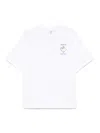Casablanca Logo Crew Neck T-shirt In White