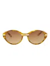 Casablanca Cannes Oval-frame Sunglasses In Multi