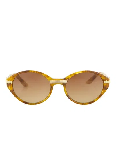 Casablanca Cannes Oval-frame Sunglasses In Multi