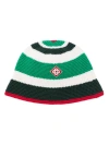 Casablanca Logo-appliqué Crochet Bucket Hat In Multicolor