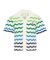 Casablanca Cardigan With A Wave Pattern. In Multi