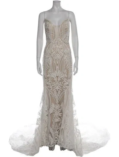 Pre-owned Casablanca Carrie Long Dress W/ Tags In Grey