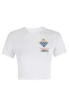 Casablanca Lete En Liberte Print Crop Baby T-shirt