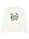 Casablanca Home Beach Wave Sweatshirt In White