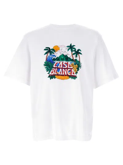 Casablanca Casa Beach Wave T-shirt White