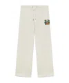 Casablanca Casa Beach Wave Trousers In Green