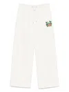 Casablanca Casa Beach Wave Trousers In White