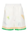 Casablanca Le Jeu De Ping Pong Shorts In White